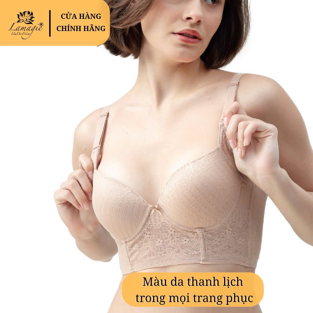 Áo ngực bản to che mỡ lưng nách Lamagie  - ADH99