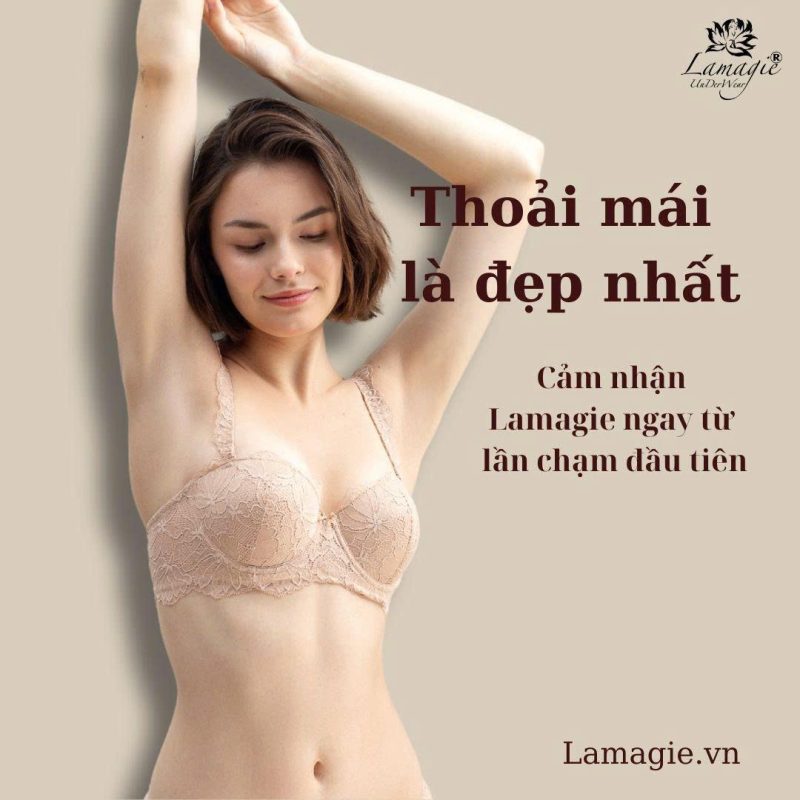 Áo ngực bản to che mỡ lưng nách Lamagie